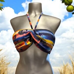 💟La Vie En Rose Multicolor Bikini Top